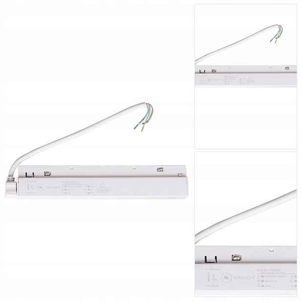 Bílý kolejnicový napájecí zdroj Magnetic Acc s diskrétním řešením do 25 cm MaxLight