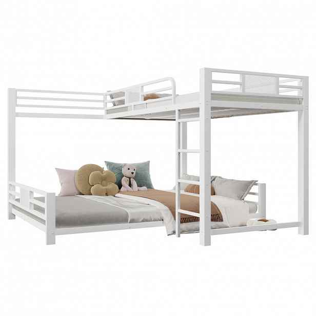 CHICFURN PATROVÁ POSTEL 90/200 cm & 140/200 cm v bílé barvě