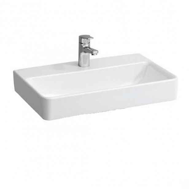 Laufen Pro S - Umyvadlo Compact, 60x38 cm, 1 otvor pro baterii, bez přepadu, s LCC, bílá H8189594001561
