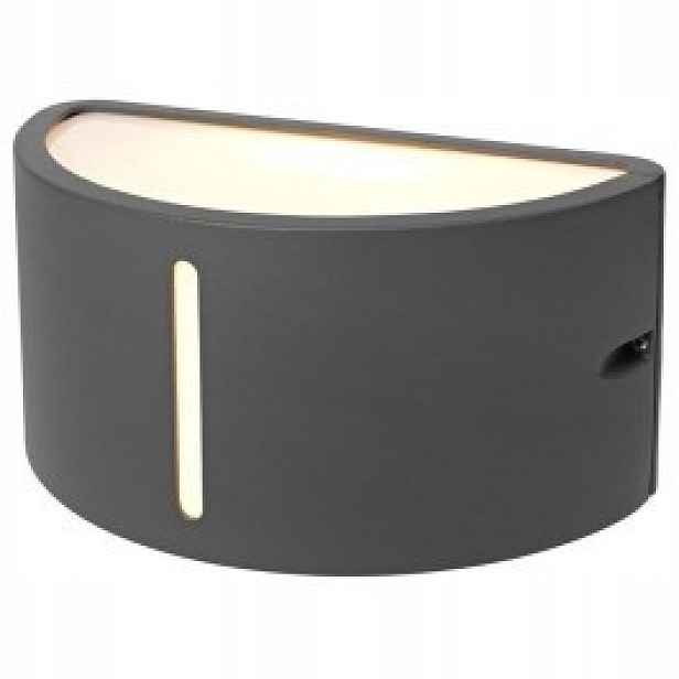 Nástěnná lampa fasáda IP54 lampa šedá horní spodní část Brell ki