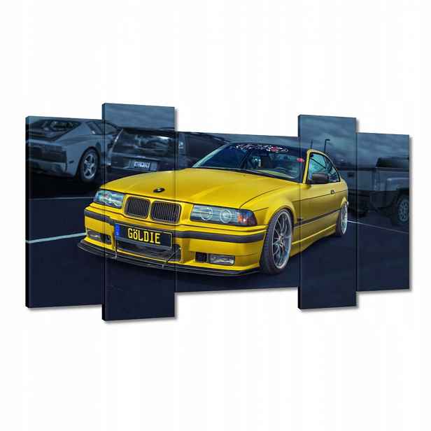 Obrazy 120x65 Zlaté auto Bmw Auto