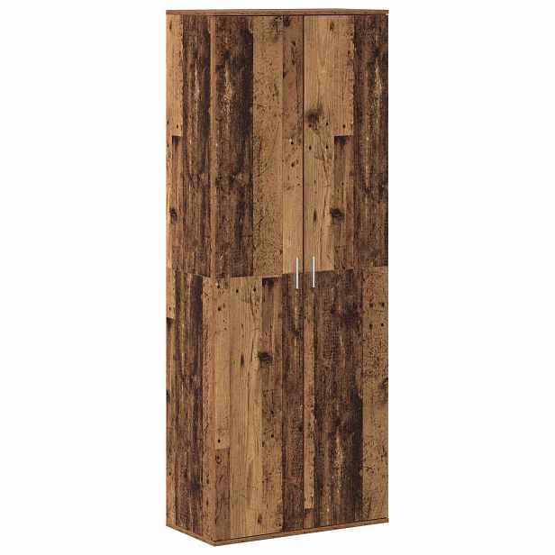 vidaXL Vysoký bufet 70 x 33,5 x 180 cm Kompozitní dřevo Staré dřevo