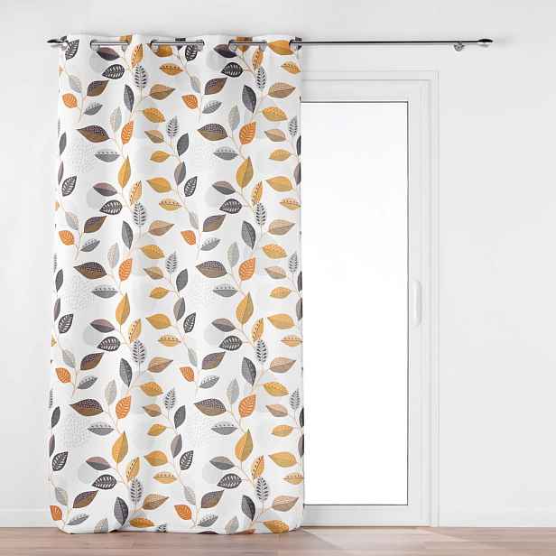 Žlutý/bílý závěs 140x280 cm Vahine – douceur d'intérieur