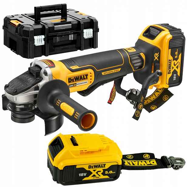 Bruska 125 mm 18V 2x5Ah DeWALT DCG406P2LRT