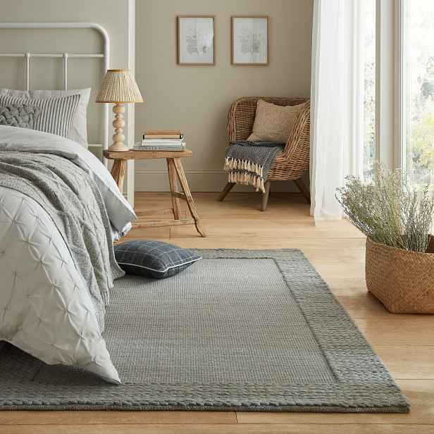 Kusový koberec Rue Plait Grey, 160x230, šedá, ložnice, Flair Rugs