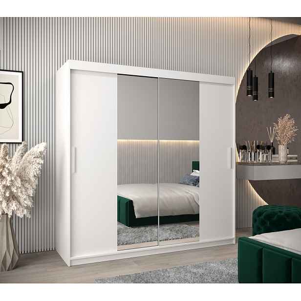 Šatní skříň Abi T1 Barva korpusu: Bílá, Rozměry: 200 cm, Dveře: Bílá