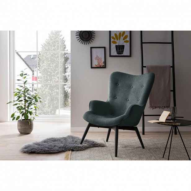 Livetastic KŘESLO, textil, lesní zelená