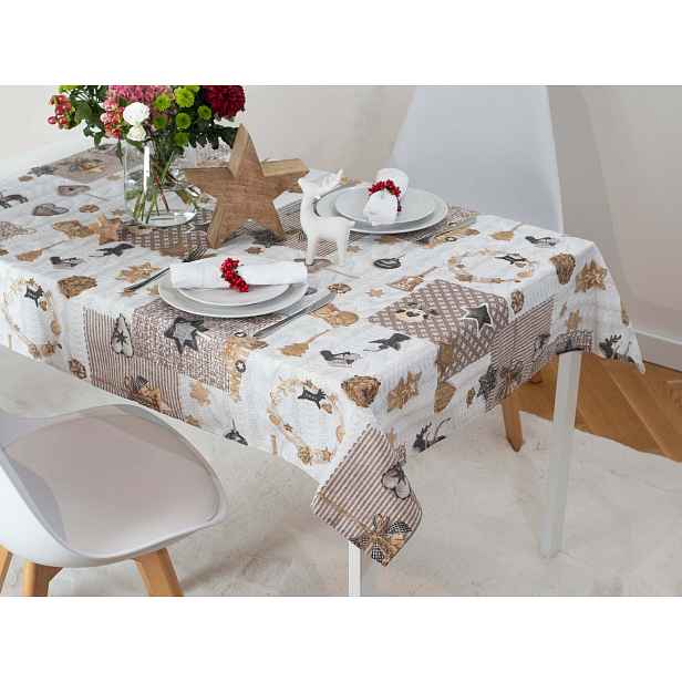 MKLuzkoviny.cz Vánoční ubrus 140 × 180 cm – Xmas