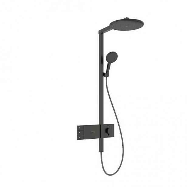 Sprchový systém Hansgrohe Raindance Alive S s termostatickou baterií kartáčovaný černý chrom 24595340
