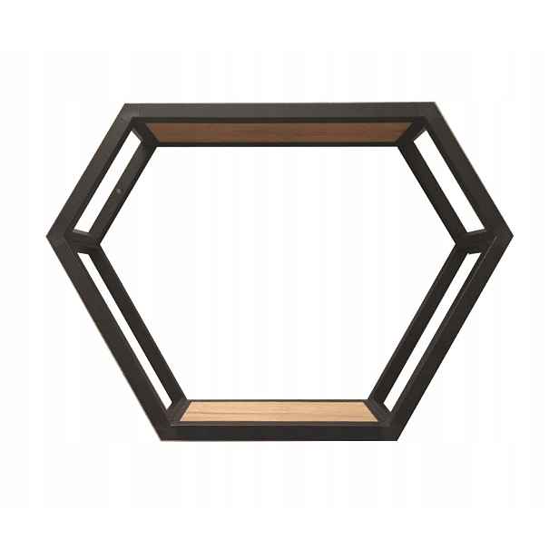 Závěsná nástěnná Police Loft Industriální Alu Cube Hexa Diamond 40x30