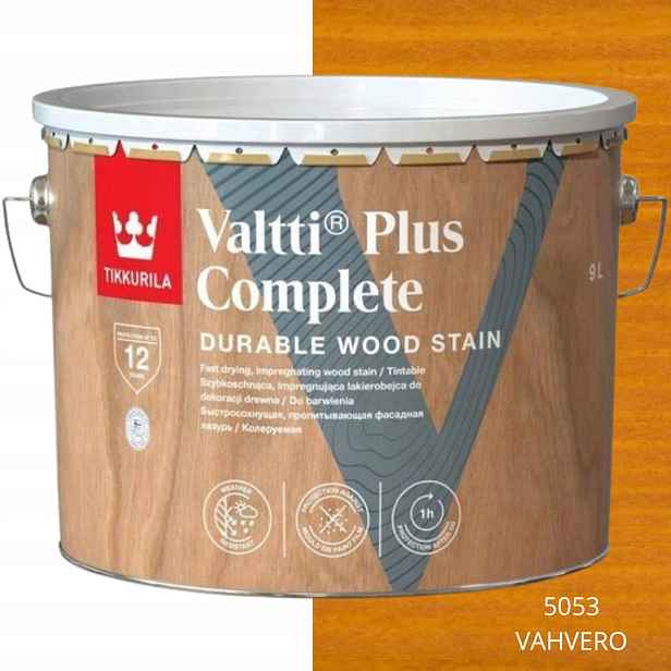 Tikkurila Lakovací Hmota Valtti Plus Complete 9L Barva 5053 Vahvero