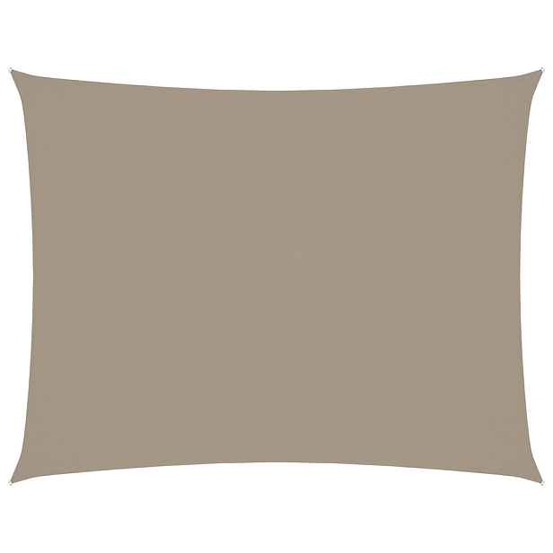 vidaXL Stínící plachta oxfordská látka obdélníková 2,5 x 4 m taupe
