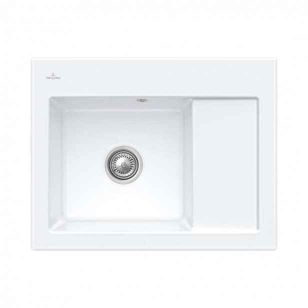 Villeroy & Boch Subway 45 - Keramický dřez 65x51 cm, CeramicPlus, Stone White 331201RW
