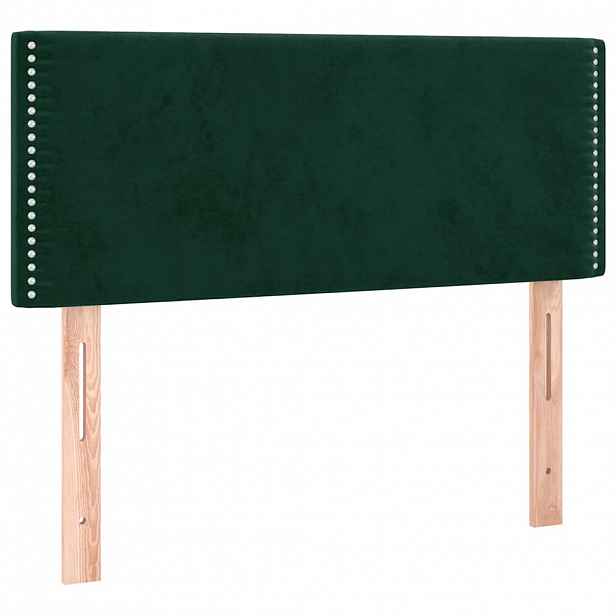 vidaXL Čelo postele tmavě zelené 80 x 5 x 78/88 cm samet