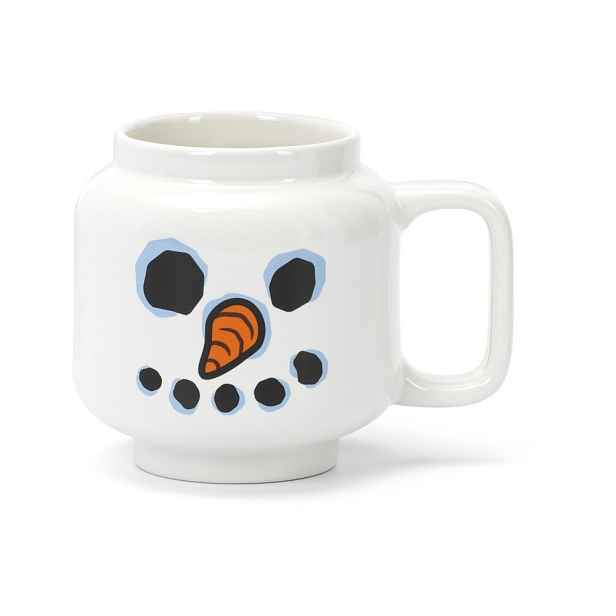 Bílý keramický dětský hrnek na latte 255 ml Snowman – LEGO®