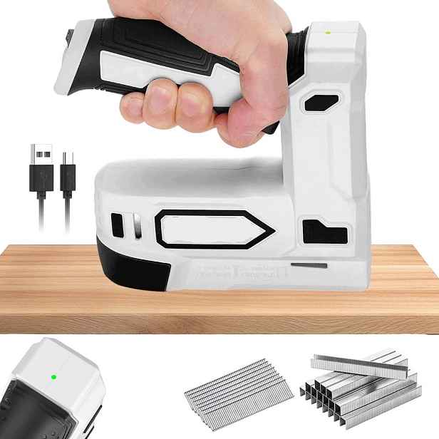 Elektrická sešívačka 2v1 2000mah Usb-C 850 sponek bílá 50/min