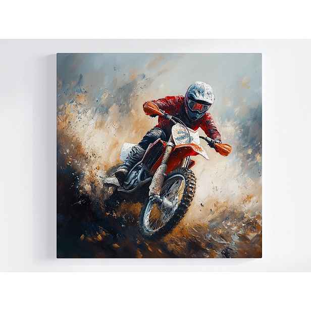 Obraz Na Plátně Canvas Motor Sport Motocross Skok Akce Adrenalin 50x50