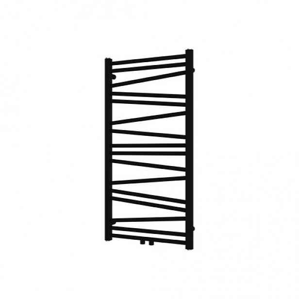 Radiátor kombinovaný SAT Lilon 97,5x50 cm černá matná SATRALI975500SBL