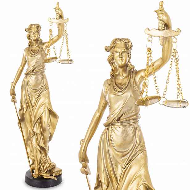 Temida socha dárek figurka bohyně spravedlnosti 39,5 cm dárek