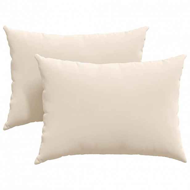 vidaXL Pohovkové polštáře 2 ks textil Béžová 70 x 50 cm