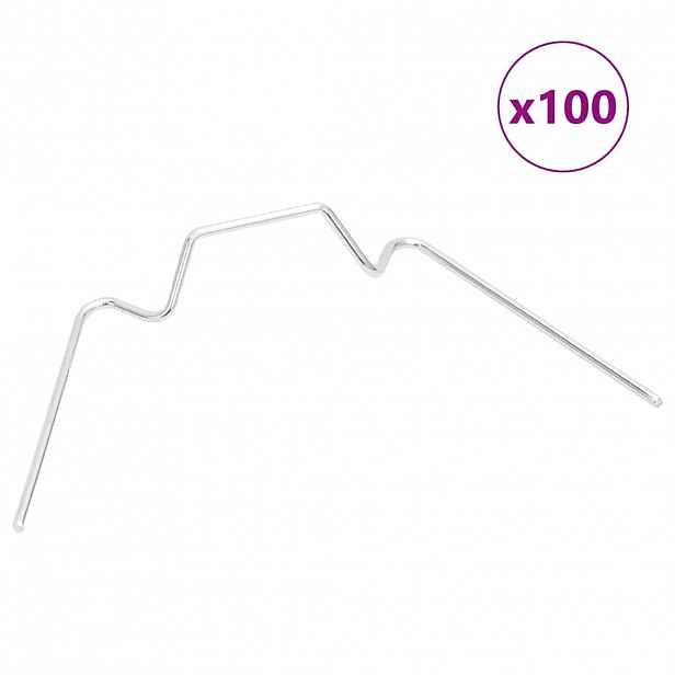 vidaXL Skleníkové klipy 100 ks typ W pozinkovaná ocel