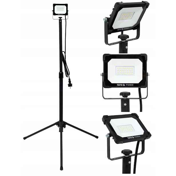 Led Reflektor S Led Světlem A Stojanem 20 W 1900 LM Yato