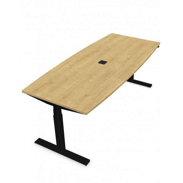 Výškově nastavitelný konferenční stůl eModel 2.0 T-Leg M BR, 200×90 cm
