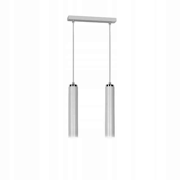 Závěsná lampa Emibig Luna 2 White 2xGU10 bílá chrom 30 cm