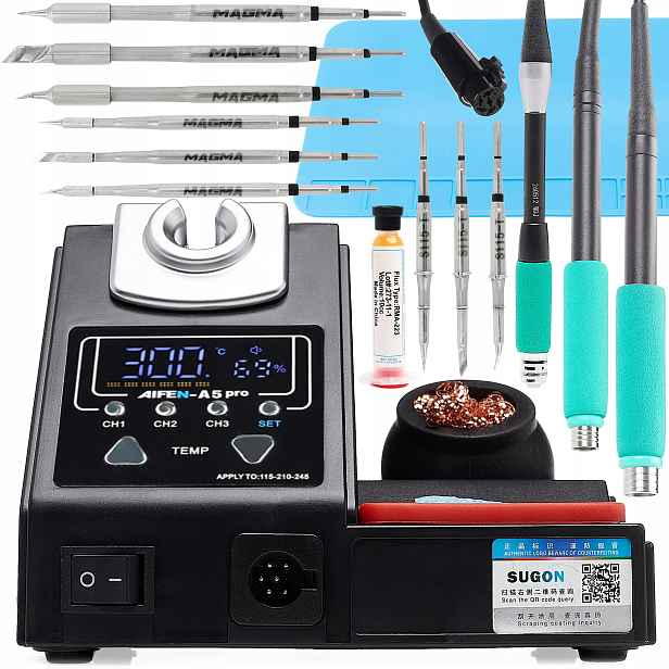 Aifen A5 Pro 160W Přesná Pájecí Stanice 9GR C245 C210 C115