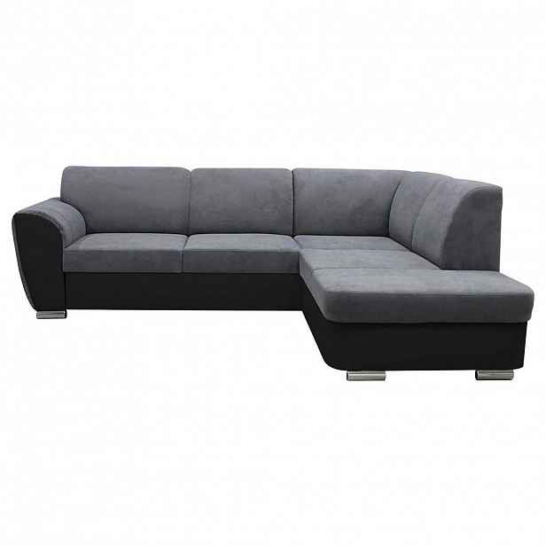 MID.YOU ROHOVÁ SEDAČKA, textil, šedá, černá