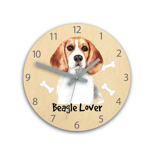 ModernClock Dětské nástěnné hodiny Ami Bígl 30 cm vícebarevné