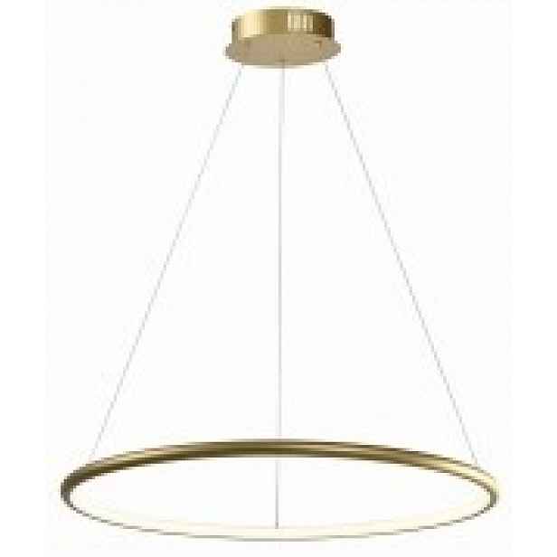 Zlatá kulatá horizontální lampa Ring Led Ragi 62 cm 36 W obývací pokoj
