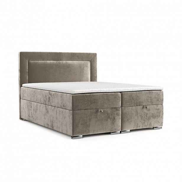 AltaBeds POSTEL BOXSPRING LONTANO 200/200 cm Béžová
