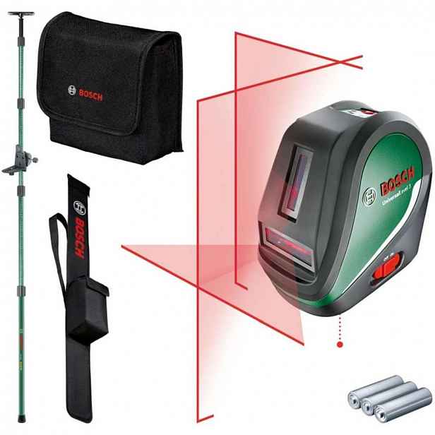 Bosch - Křížový laser, dosah 10 m, s příslušenstvím 0603663903
