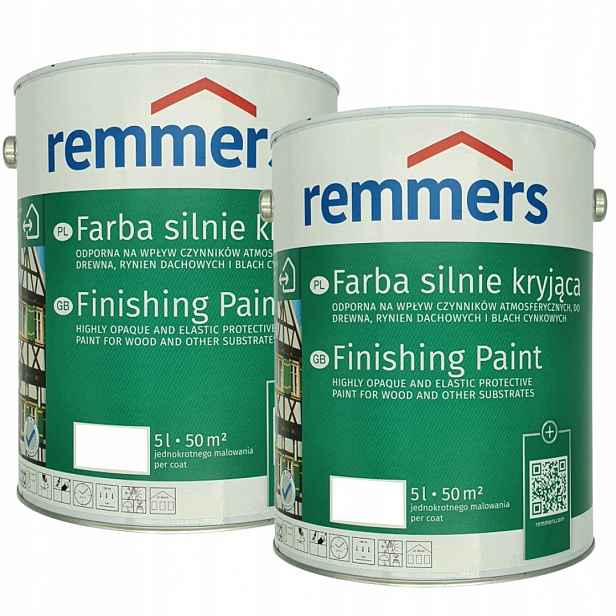 Remmers Deckfarbe 10L Barva Na Dřevo Bílá Set 2x5L