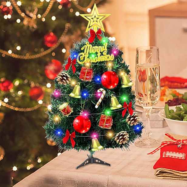 Umělý Led Vánoční Stromek 30 CM, Malá Vánoční Dekorace
