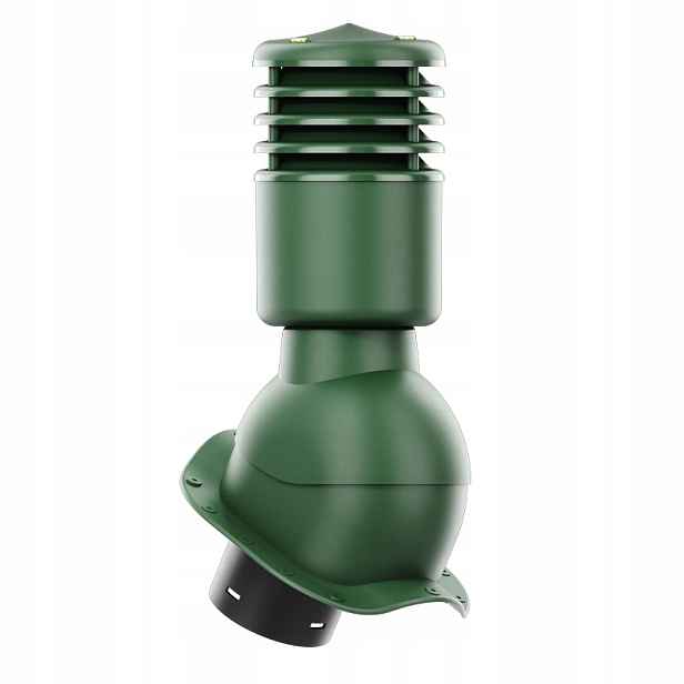 Větrací komín Smartline profil W 125 mm, zateplený, zelený