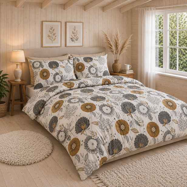 Bavlněné povlečení DELUXE 140x200+70x90 Přírodní elegance