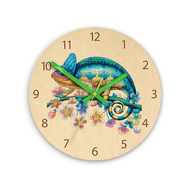 ModernClock Dětské nástěnné hodiny Ami Chameleon 30 cm vícebarevné