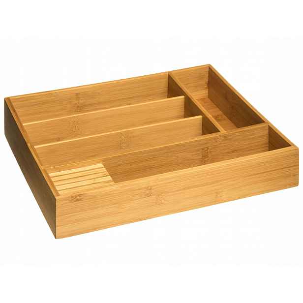 Organizér Na Příbory Organizér Do Zásuvky S Přihrádkami Bambus 100%