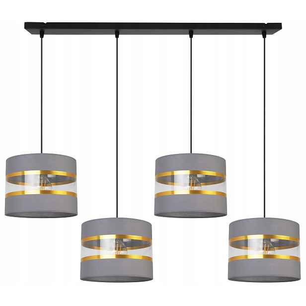 Závěsná Stropní Lampa Lustr Glamour Zlaté Stínidlo Do Obývacího Pokoje Jídelny