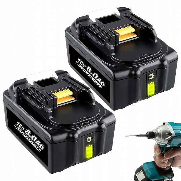2X Baterie Akumulátor Pro Makita 18V 8AH BL1850 BL1850B BL1860 BL1860B