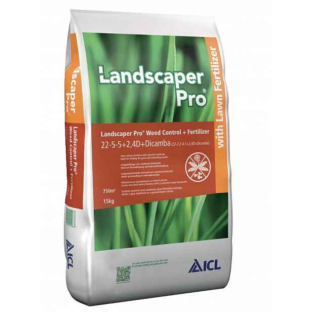 Hnojivo ICL Landscaper Pro Weed Control, +Fertilizer 22-05-05 +2,4D +Dicamb