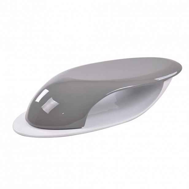 Livetastic KONFERENČNÍ STOLEK, vysoce lesklá bílá, vysoce lesklá šedá, plast, 130/58/30 cm