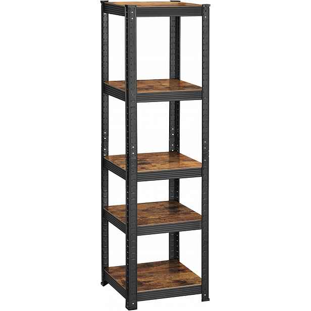 Regál pro vysoké zatížení 5 polic, 150 x 37 x 37 cm, nosnost až 400 kg