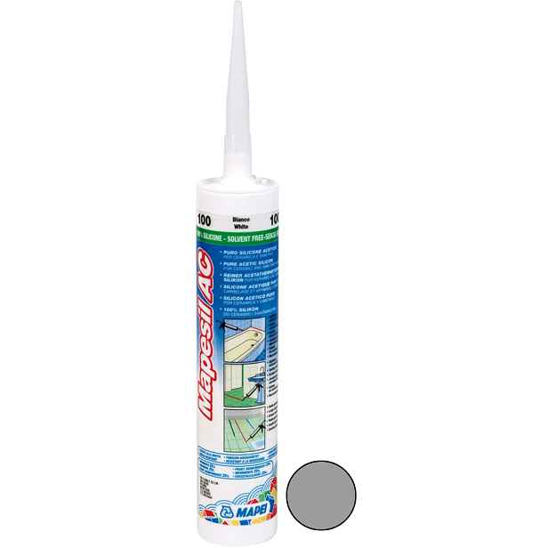 Tmel silikonový Mapei Mapesil AC 112 šedá střední 310 ml
