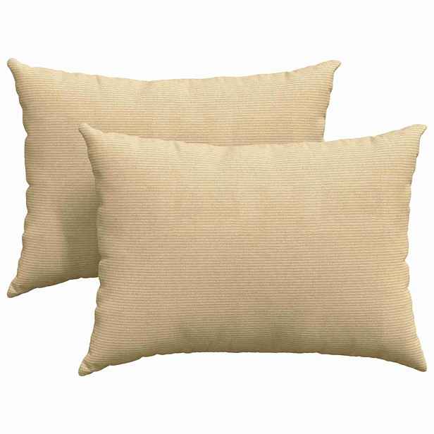 vidaXL Pohovkové polštáře 2 pcs Šedozelená 70 x 50 cm Žebrovaná látka