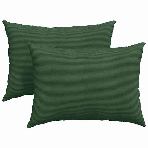 vidaXL Pohovkové polštáře 2 pcs Tmavě zelená 70 x 50 cm