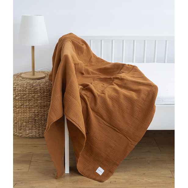 2-vrstvová Mušelínová Deka 150 x 200 cm Mušelín 100% bavlna teplá přikrývka