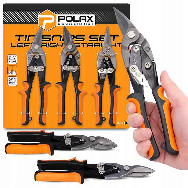 3x Nůžky na Řezání Plechu, drátu, ruční kleště, kleště, kleště, kleště E9-P